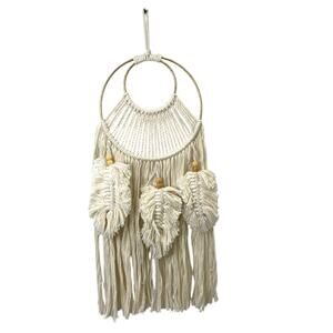 Macrame Wall Hanging Dreamcatcher Boho Hippie Festival Good Vibes Decor Tranquil